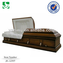 Hot sale american style casket walnut wood